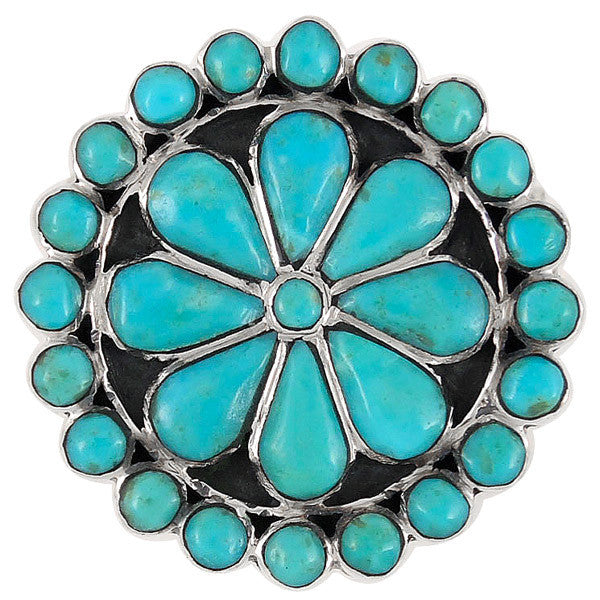 Sterling Silver Gemstone Flower Rings R2044