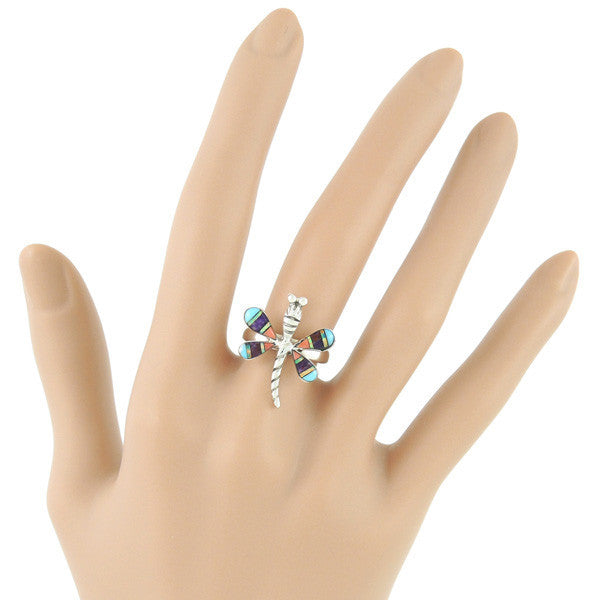 Sterling Silver Gemstone Dragonfly Rings R2049
