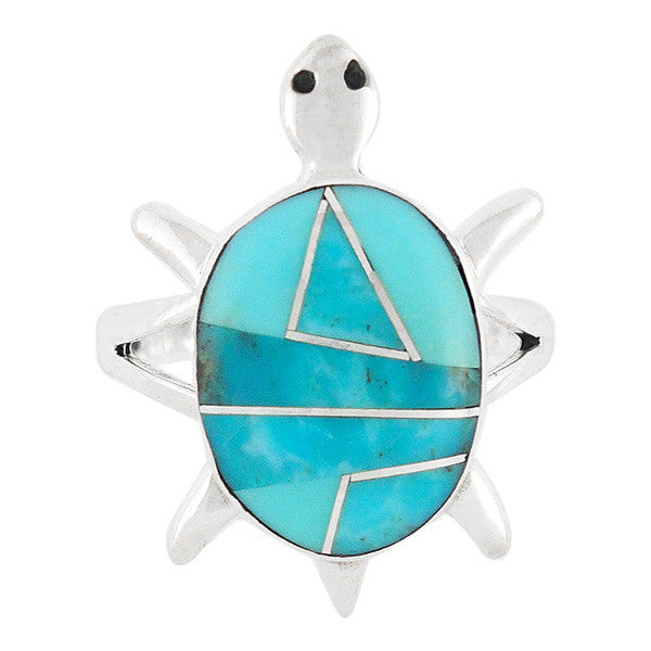 Sterling Silver Gemstone Turtle Rings R2235