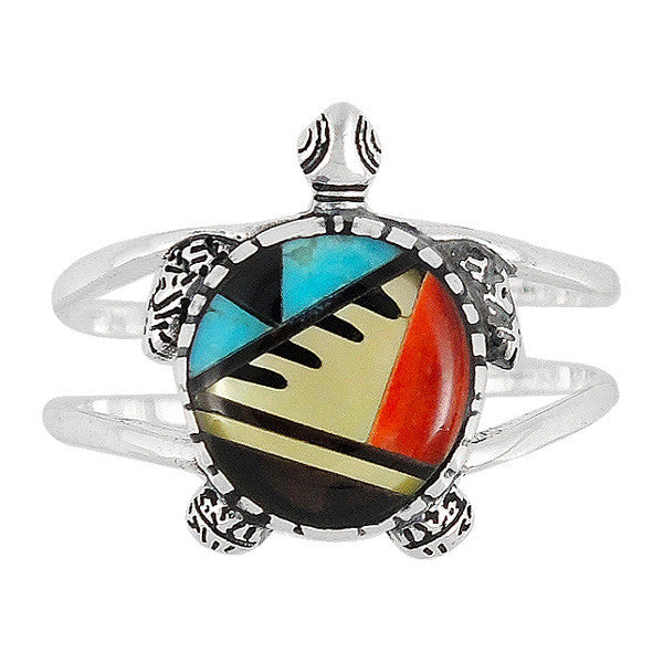 Sterling Silver Gemstone Turtle Rings R2243