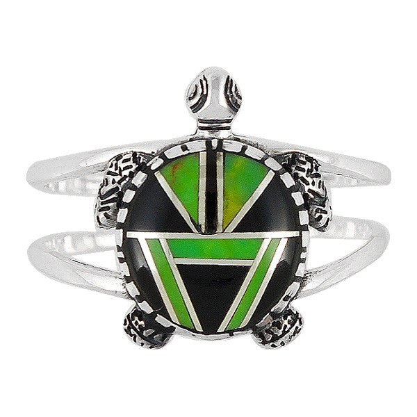 Sterling Silver Gemstone Turtle Rings R2243