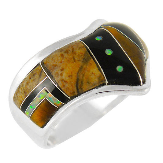 Sterling Silver Gemstone Rings R2002 Large