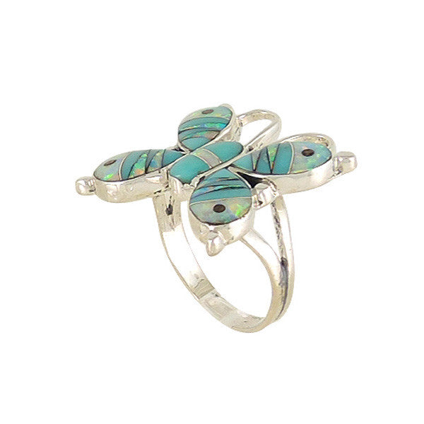 Sterling Silver Gemstone Butterfly Rings R2026