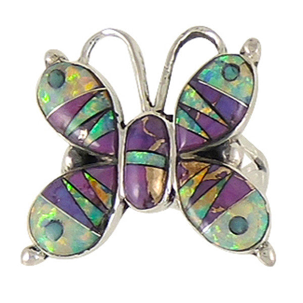 Sterling Silver Gemstone Butterfly Rings R2026