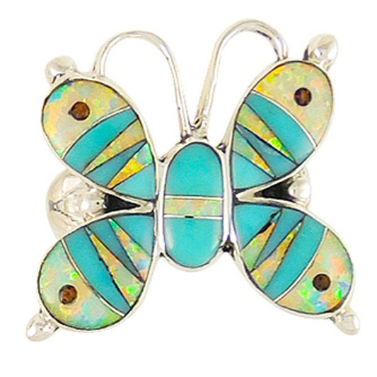 Sterling Silver Gemstone Butterfly Rings R2026