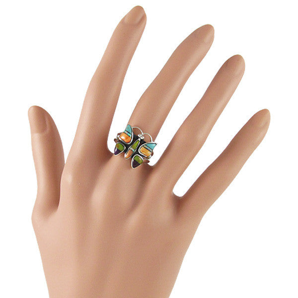 Sterling Silver Gemstone Butterfly Rings R2037