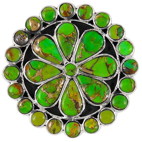 Sterling Silver Gemstone Flower Rings R2044