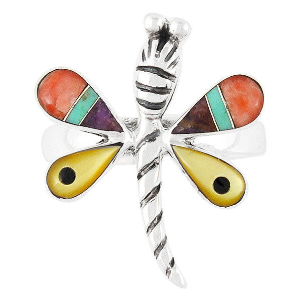 Sterling Silver Gemstone Dragonfly Rings R2049