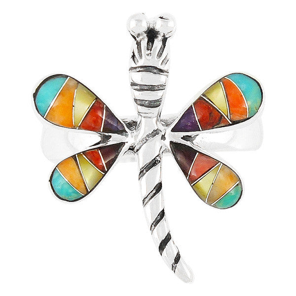 Sterling Silver Gemstone Dragonfly Rings R2049