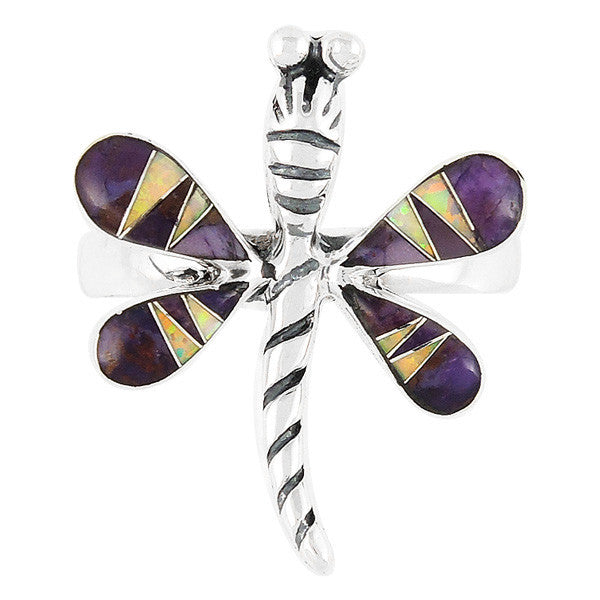 Sterling Silver Gemstone Dragonfly Rings R2049