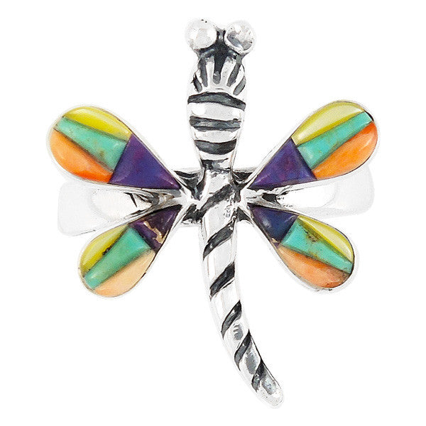 Sterling Silver Gemstone Dragonfly Rings R2049