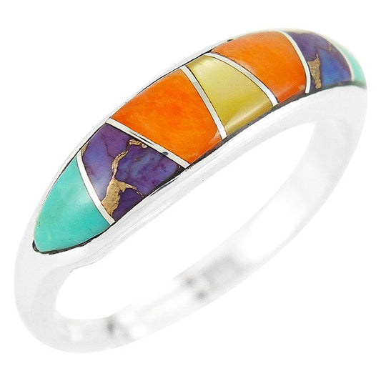 Sterling Silver Gemstone Stackable Rings R2052