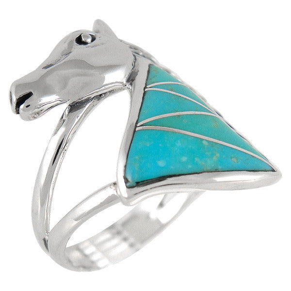 Sterling Silver Gemstone Horse Rings R2213