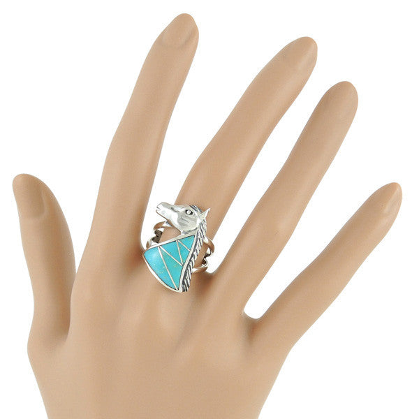 Sterling Silver Gemstone Horse Rings R2213