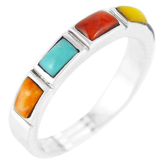 Sterling Silver Gemstone Stackable Rings R2232