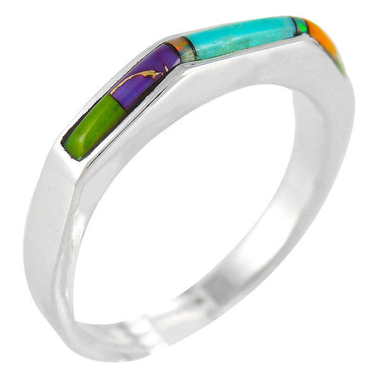 Sterling Silver Gemstone Stackable Rings R2247