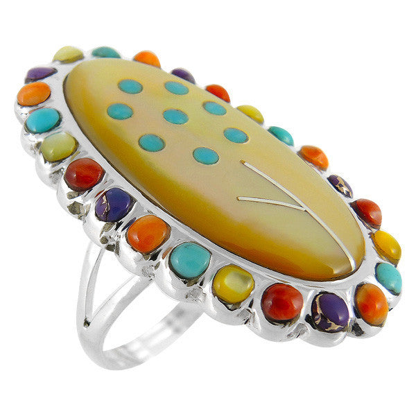 Sterling Silver Gemstone Flower Rings R2252