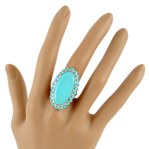 Sterling Silver Gemstone Flower Rings R2252